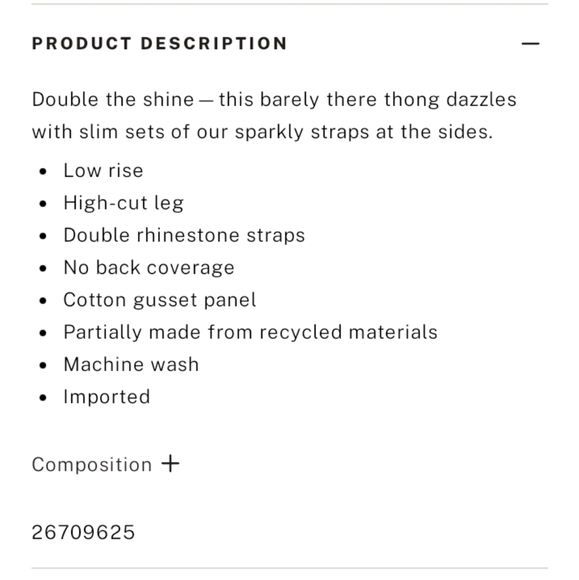 VS Very Sexy Double Shine Strap Smooth Thong Panty Black NWT - Picture 5 of 5